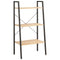 vidaXL 3-Tier Standing Shelf Light Brown and Black 56x35x108 cm