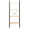 vidaXL 4-Tier Standing Shelf Light Brown and Black 56x35x140 cm