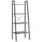 vidaXL 4-Tier Standing Shelf Dark Brown and Black 56x35x140 cm