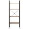 vidaXL 4-Tier Standing Shelf Dark Brown and Black 56x35x140 cm