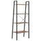 vidaXL 4-Tier Standing Shelf Dark Brown and Black 56x35x140 cm