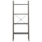 vidaXL 4-Tier Standing Shelf Black 56x35x140 cm