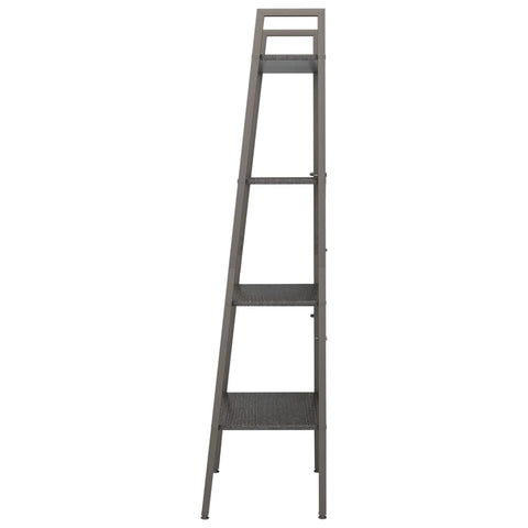 vidaXL 4-Tier Standing Shelf Black 56x35x140 cm
