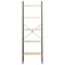 vidaXL 5-Tier Standing Shelf Light Brown and Black 56x35x174 cm