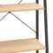 vidaXL 5-Tier Standing Shelf Light Brown and Black 56x35x174 cm