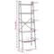 vidaXL 5-Tier Standing Shelf Light Brown and Black 56x35x174 cm