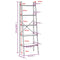vidaXL 5-Tier Standing Shelf Dark Brown and Black 56x35x174 cm