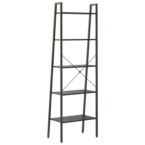 vidaXL 5-Tier Standing Shelf Black 56x35x174 cm