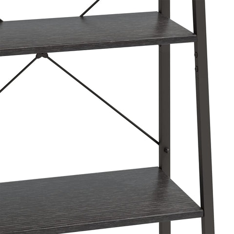 vidaXL 5-Tier Standing Shelf Black 56x35x174 cm