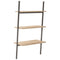 vidaXL 3-Tier Leaning Shelf Light Brown and Black 64x34x116 cm