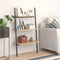 vidaXL 3-Tier Leaning Shelf Light Brown and Black 64x34x116 cm