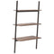 vidaXL 3-Tier Leaning Shelf Dark Brown and Black 64x34x116 cm