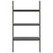 vidaXL 3-Tier Leaning Shelf Black 64x34x116 cm