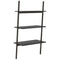 vidaXL 3-Tier Leaning Shelf Black 64x34x116 cm
