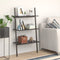 vidaXL 3-Tier Leaning Shelf Black 64x34x116 cm
