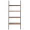 vidaXL 4-Tier Leaning Shelf Dark Brown and Black 64x34x150.5 cm