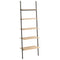 vidaXL 5-Tier Leaning Shelf Light Brown and Black 64x34x185.5 cm