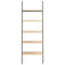 vidaXL 5-Tier Leaning Shelf Light Brown and Black 64x34x185.5 cm