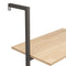 vidaXL 3-Tier Leaning Shelf Light Brown and Black 64x35x120.5 cm