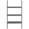 vidaXL 3-Tier Leaning Shelf Black 64x35x120.5 cm