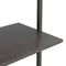 vidaXL 3-Tier Leaning Shelf Black 64x35x120.5 cm