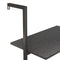 vidaXL 3-Tier Leaning Shelf Black 64x35x120.5 cm