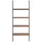 vidaXL 4-Tier Leaning Shelf Dark Brown and Black 64x35x152.5 cm