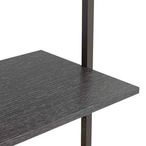 vidaXL 4-Tier Leaning Shelf Black 64x35x152.5 cm