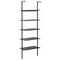 vidaXL 5-Tier Leaning Shelf Black 64x35x185 cm