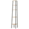 vidaXL 5-Tier Corner Shelf Light Brown and Black 45.5x31.5x180 cm