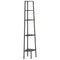 vidaXL 5-Tier Corner Shelf Black 45.5x31.5x180 cm