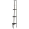 vidaXL 5-Tier Corner Shelf Black 45.5x31.5x180 cm