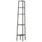 vidaXL 5-Tier Corner Shelf Black 45.5x31.5x180 cm