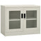 vidaXL Office Cabinet Light Grey 90x40x70 cm Steel
