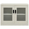 vidaXL Office Cabinet Light Grey 90x40x70 cm Steel