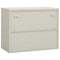 vidaXL Office Cabinet Light Grey 90x40x70 cm Steel