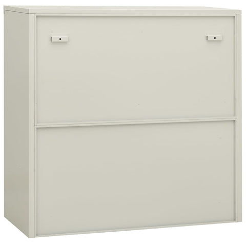 vidaXL Office Cabinet Light Grey 90x40x90 cm Steel