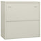 vidaXL Office Cabinet Light Grey 90x40x90 cm Steel