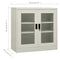 vidaXL Office Cabinet Light Grey 90x40x90 cm Steel