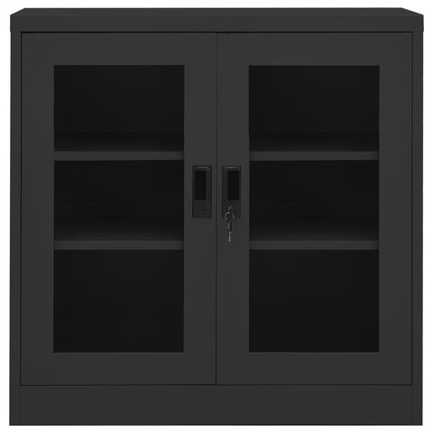 vidaXL Office Cabinet Anthracite 90x40x90 cm Steel