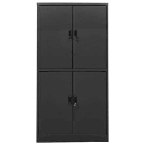 vidaXL Office Cabinet Anthracite 90x40x180 cm Steel