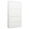vidaXL Office Cabinet White 90x40x180 cm Steel