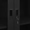 vidaXL Office Cabinet Black 90x40x180 cm Steel