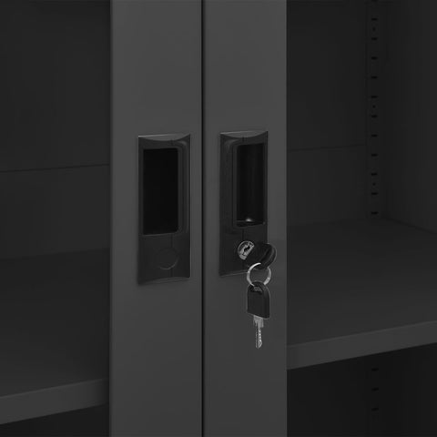 vidaXL Office Cabinet Anthracite 90x40x180 cm Steel