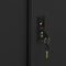vidaXL Office Cabinet with Sliding Door Black 90x40x90 cm Steel