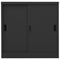 vidaXL Office Cabinet with Sliding Door Anthracite 90x40x90 cm Steel