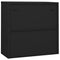 vidaXL Office Cabinet with Sliding Door Anthracite 90x40x90 cm Steel