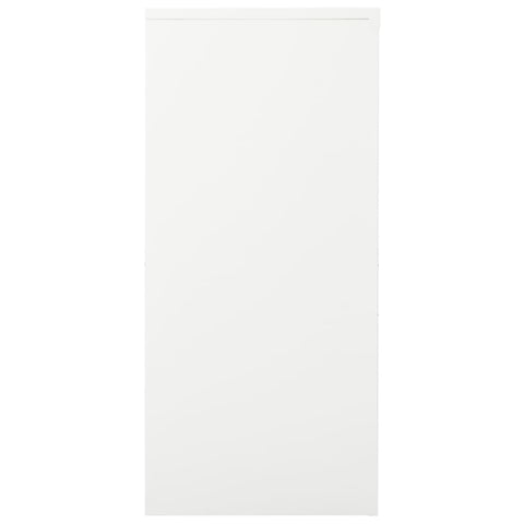 vidaXL Sliding Door Cabinet White 90x40x90 cm Steel