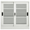 vidaXL Sliding Door Cabinet Light Grey 90x40x90 cm Steel