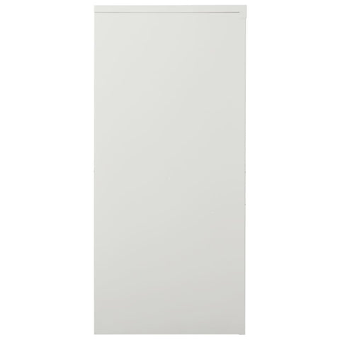 vidaXL Sliding Door Cabinet Light Grey 90x40x90 cm Steel